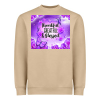 Mushroom thankful greatful blessed Heavyweight Sweatshirt - NancyCooperArtShop