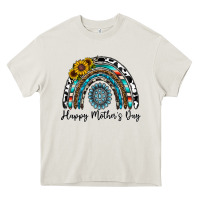 Cream happy mother's day rainbow Heavy Core Tee - CowhideDigitalArt