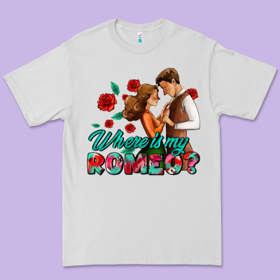 Where Is My Romeo Premium Tee Designed By Adodesignshop