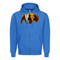 True Royal Bison Silhouette Cowboy Zipper Hoodie - Bettercallsaul