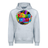 Heather Grey Proud mom LGBTQ+ Mother's Day Urban Hoodie - FaDigitalArtStudio