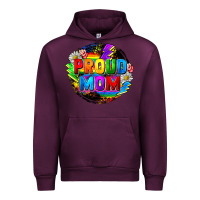 Mauve Wine Proud mom LGBTQ+ Mother's Day Urban Hoodie - FaDigitalArtStudio