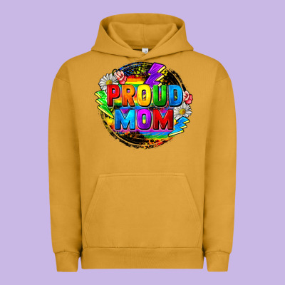 Proud Mom Lgbtq+ Mother's Day Urban Hoodie Designed By Fadigitalartstudio