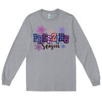 Heather Grey freezing season Long Sleeve Tee - MaliasSmallBusiness