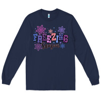 Navy freezing season Long Sleeve Tee - MaliasSmallBusiness