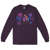 Plum freezing season Long Sleeve Tee - MaliasSmallBusiness