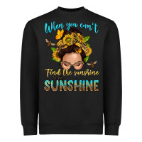 Black when you cant find the sunshine be the sunshine me Heavyweight Sweatshirt - NancyCooperArtShop