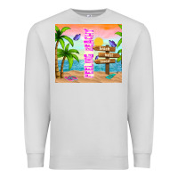 Dove Grey feeling beachy Premium Sweatshirt - TumblerDesignByShophia
