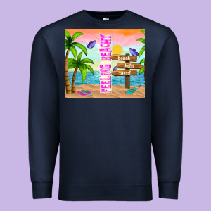 Feeling Beachy Premium Sweatshirt Designed By Tumblerdesignbyshophia
