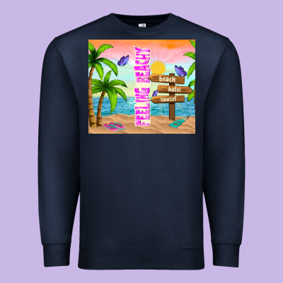 Feeling Beachy Premium Sweatshirt Designed By Tumblerdesignbyshophia
