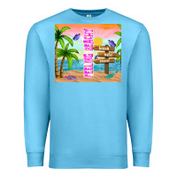 Ocean Blue feeling beachy Premium Sweatshirt - TumblerDesignByShophia