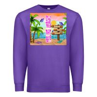 Purple feeling beachy Premium Sweatshirt - TumblerDesignByShophia
