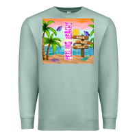 Seafoam feeling beachy Premium Sweatshirt - TumblerDesignByShophia