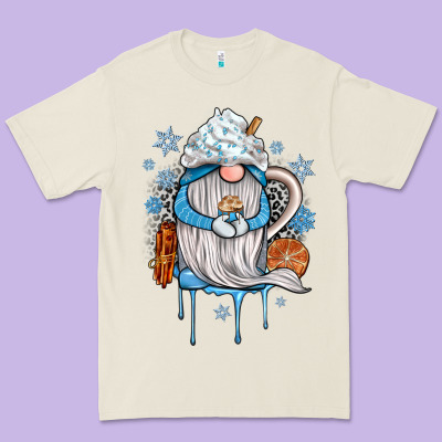 Winter Gnome Coffee Premium Tee Designed By Jahusdesignshop