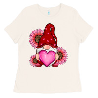 Bone valentines day with sunflowers gnomes Ladies Tee - RanaPortraitStore