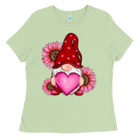 Matcha valentines day with sunflowers gnomes Ladies Tee - RanaPortraitStore