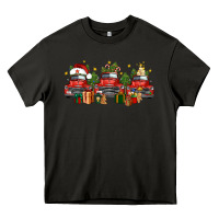 Asphalt christmas trucks Heavy Core Tee - FaDigitalArtStudio