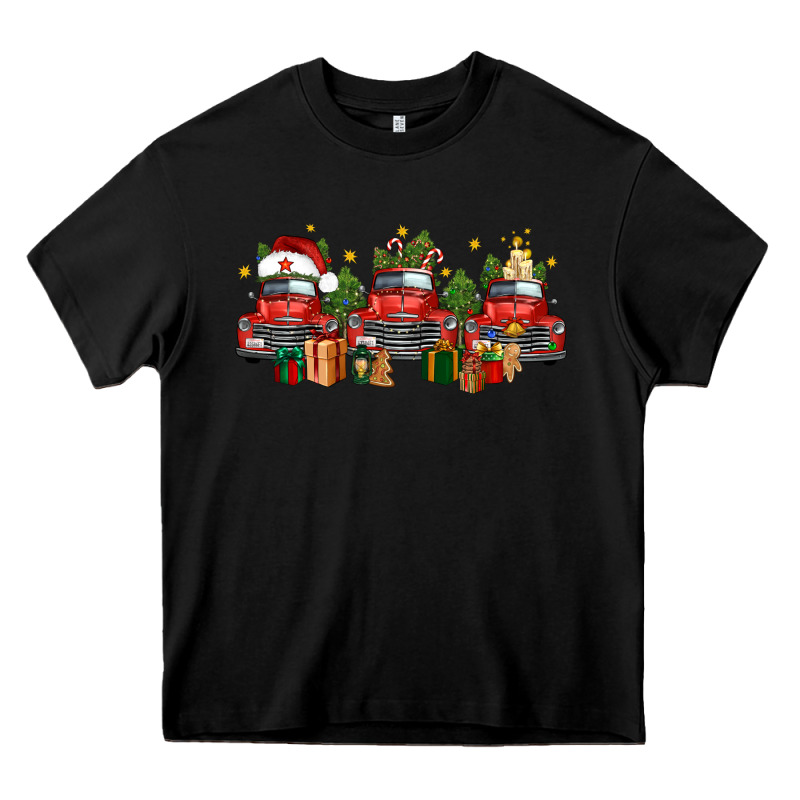 Christmas Trucks Heavy Core Tee by FaDigitalArtStudio | Teevron