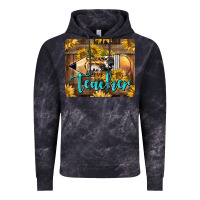 Cloud Black Western Teacher Pencil With Sunflowers Vintage Hoodie - LillyAllenDesigns