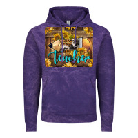Cloud Purple Western Teacher Pencil With Sunflowers Vintage Hoodie - LillyAllenDesigns