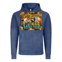 Vintage Denim Western Teacher Pencil With Sunflowers Vintage Hoodie - LillyAllenDesigns