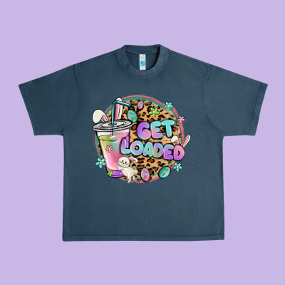 Get Loaded Rabbit And Easter Urban Heavy Tee Designed By Maliassmallbusiness