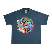 Midnight Navy get loaded rabbit and easter Urban Heavy Tee - MaliasSmallBusiness