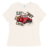 Bone eat fresh buy local Ladies Tee - CowhideDigitalArt