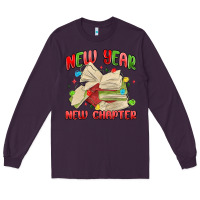 Plum new year new chapter Long Sleeve Tee - MaliasSmallBusiness