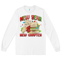 White new year new chapter Long Sleeve Tee - MaliasSmallBusiness