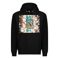 Black tigers baseball with tiger Premium Hoodie - TumblerDesignByShophia