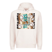 Pale Pink tigers baseball with tiger Premium Hoodie - TumblerDesignByShophia