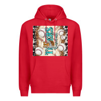 Red tigers baseball with tiger Premium Hoodie - TumblerDesignByShophia