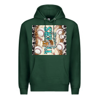 Sports Green tigers baseball with tiger Premium Hoodie - TumblerDesignByShophia