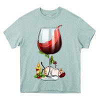 Arona christmas wine glass Heavy Core Tee - FaDigitalArtStudio
