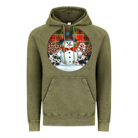 Western Snowman Christmas Ornament Vintage Hoodie | Teevron