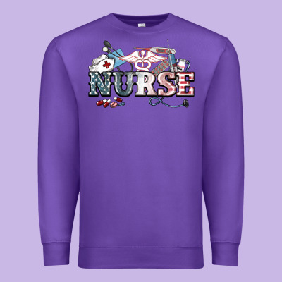 American Nurse 4th Of July Premium Sweatshirt Designed By Howdyjamesfarm