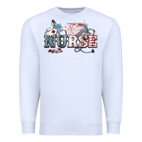 White American Nurse 4th of july Premium Sweatshirt - HowdyJamesFarm