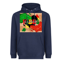 Navy juneteenth vibes Heavyweight Hoodie - TumblerDesignByShophia