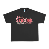Pigment Black she is strong proverbs 31 25 Urban Heavy Tee - MaliasSmallBusiness