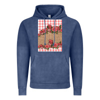 Valentines Day Burlap Background Vintage Hoodie | Teevron