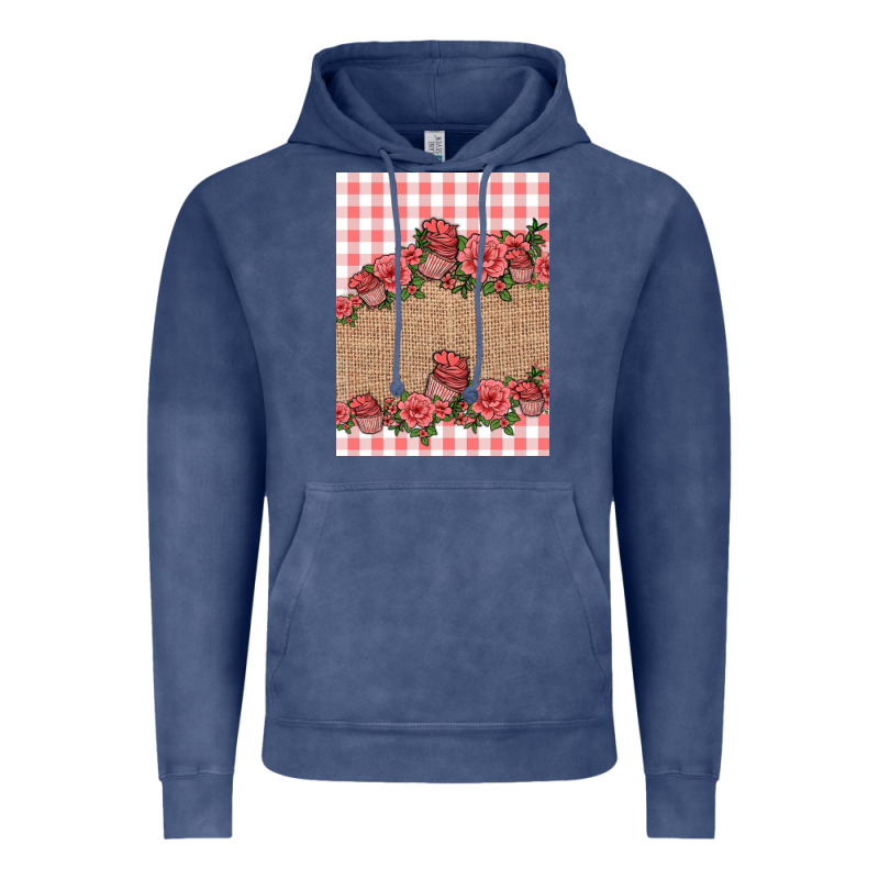 Valentines Day Burlap Background Vintage Hoodie by Jasminsmagicworld | Teevron