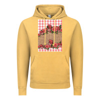 Vintage Mustard valentines day burlap background Vintage Hoodie - Jasminsmagicworld