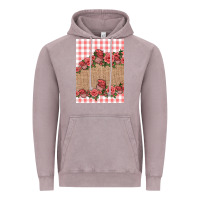 Vintage Zinc valentines day burlap background Vintage Hoodie - Jasminsmagicworld