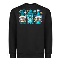 Black winter afro gnomies Heavyweight Sweatshirt - NancyCooperArtShop