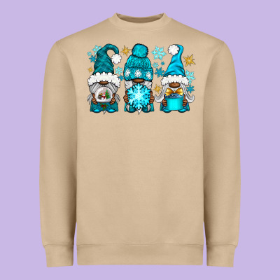 Winter Afro Gnomies Heavyweight Sweatshirt Designed By Nancycooperartshop