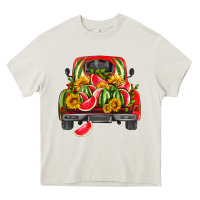 Cream watermelon and truck Heavy Core Tee - HRA Design Shop