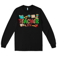 Black teacher life Long Sleeve Tee - MaliasSmallBusiness