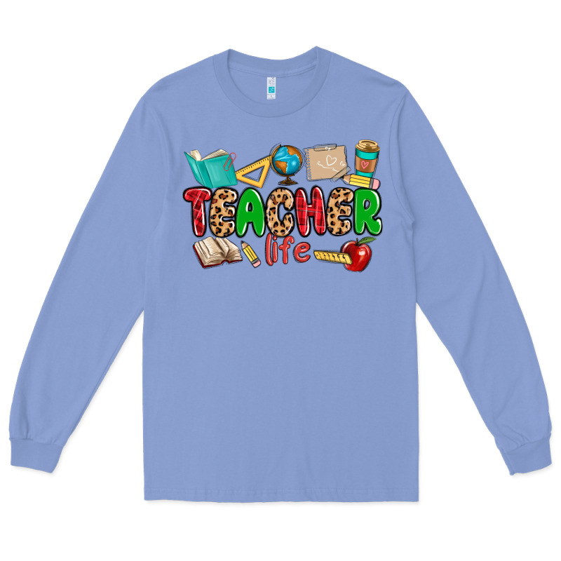 Teacher Life Long Sleeve Tee by MaliasSmallBusiness | Teevron