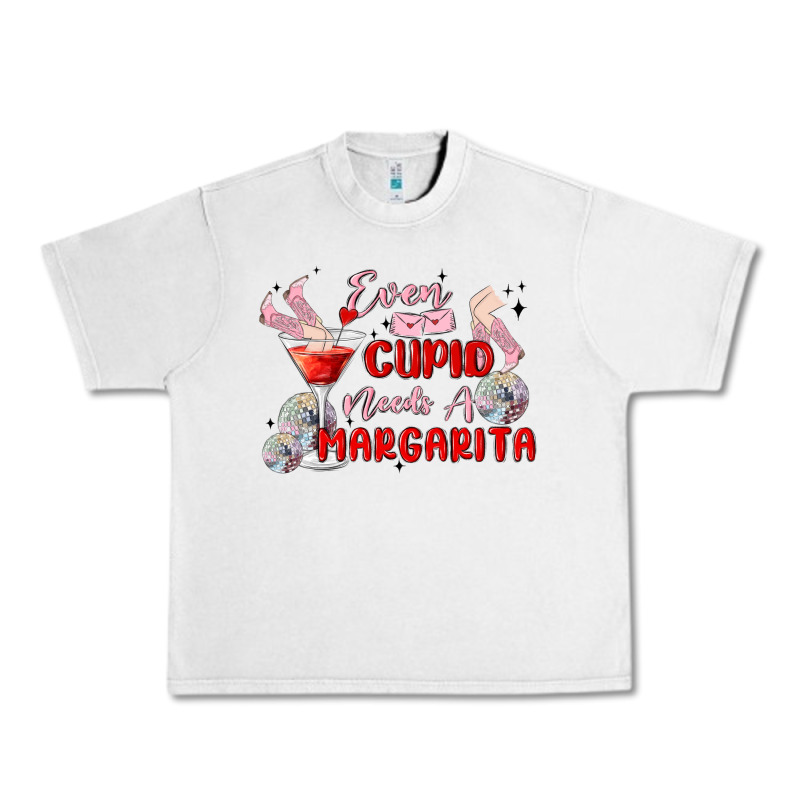 Even Cupid Need A Margarita Urban Heavy Tee by MaliasSmallBusiness | Teevron